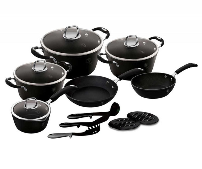 Berlinger haus BH-6129 Set di pentole in granito con manici Soft Touch