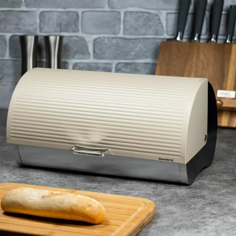 Klausberg KB-7271 Portapane in acciaio per una facile conservazione e freschezza