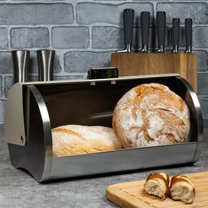 Klausberg KB-7271 Portapane in acciaio per una facile conservazione e freschezza