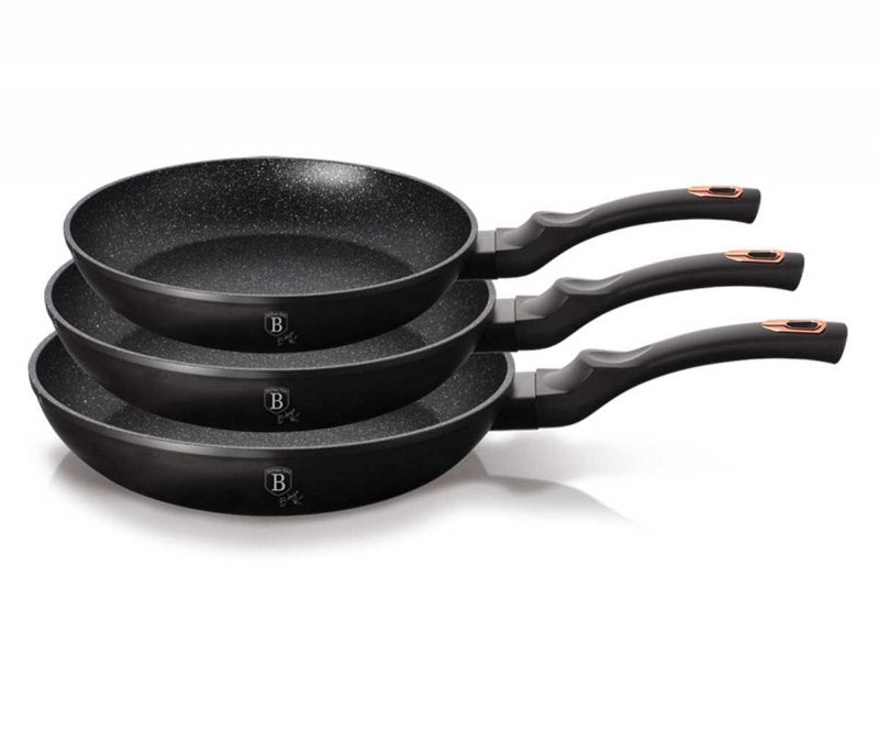 Berlinger haus BH-6158 Set di 3 padelle antiaderenti in granito