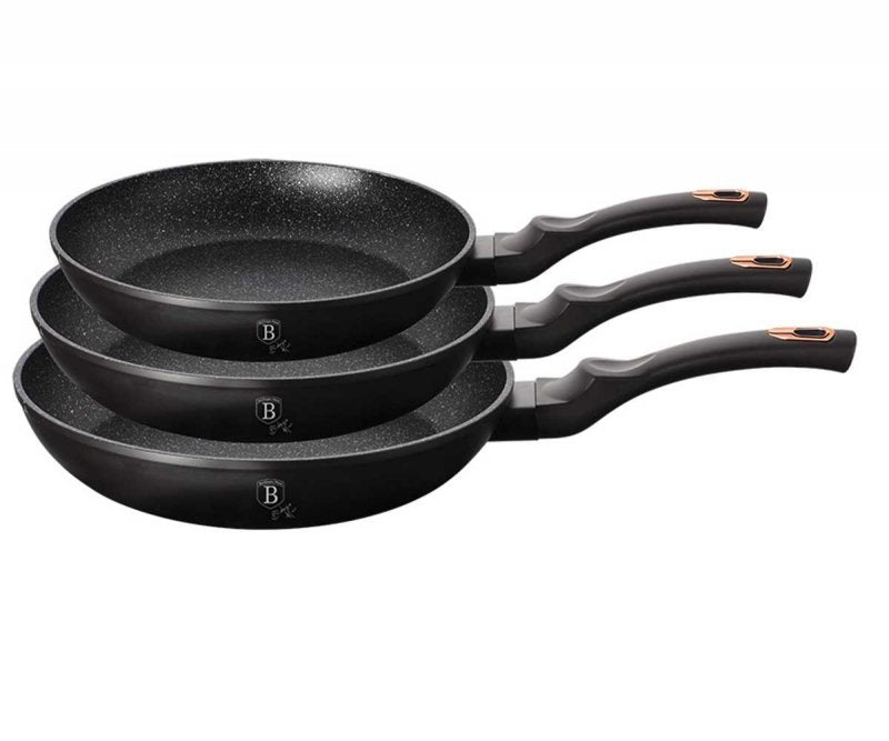 Berlinger haus BH-6158 Set di 3 padelle antiaderenti in granito