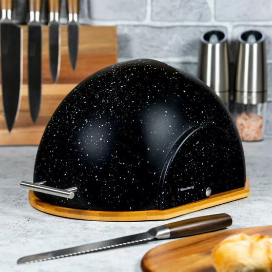 Klausberg KB-7277 Portapane in bambù e acrilico per una facile conservazione