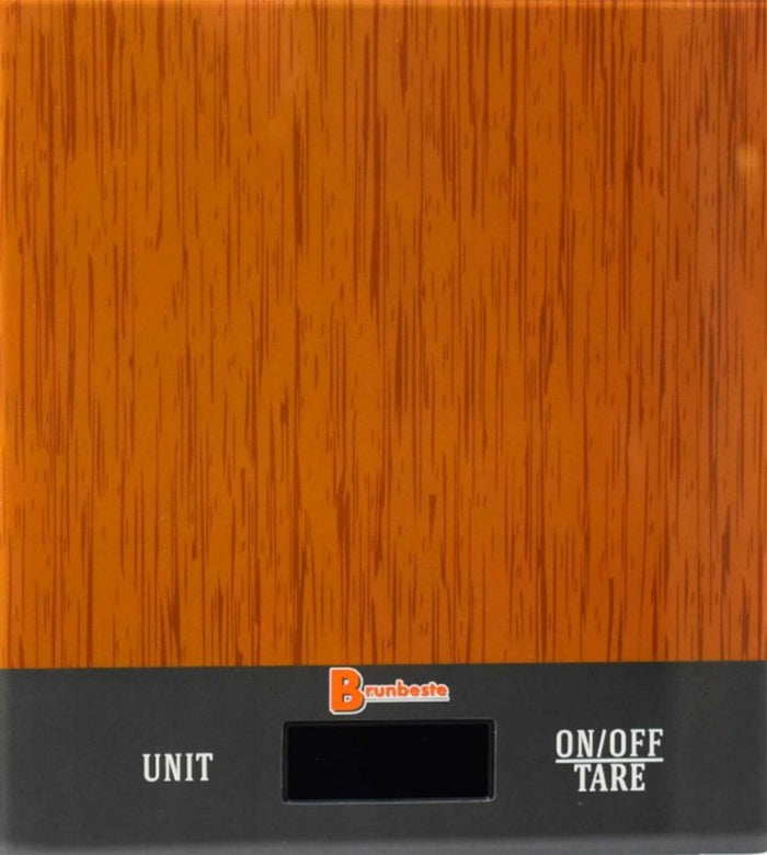 Bilancia da cucina elettronica in vetro Brunbeste, bilancia digitale per alimenti LCD da 5 kg