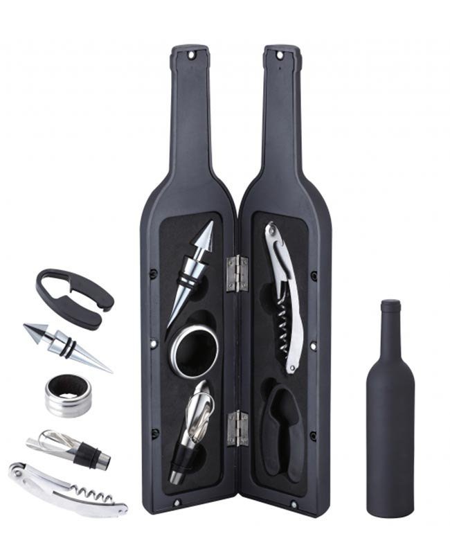 Set di utensili da vino Kinghoff KH-1166 in custodia pieghevole per bottiglie