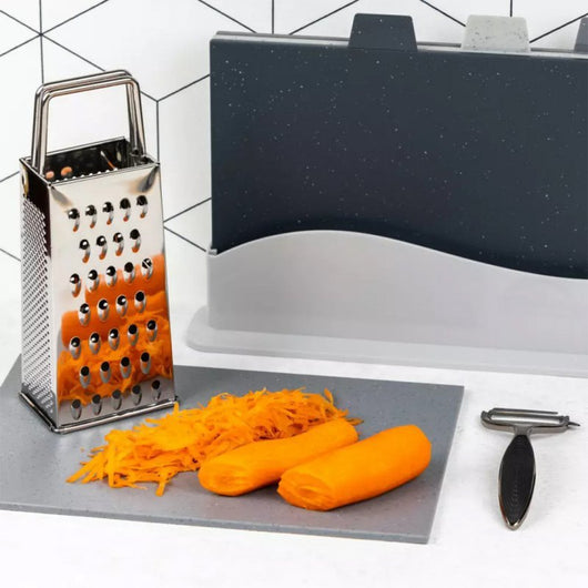 Grattugia da cucina a quattro lati in acciaio inossidabile Kinghoff KH-3183