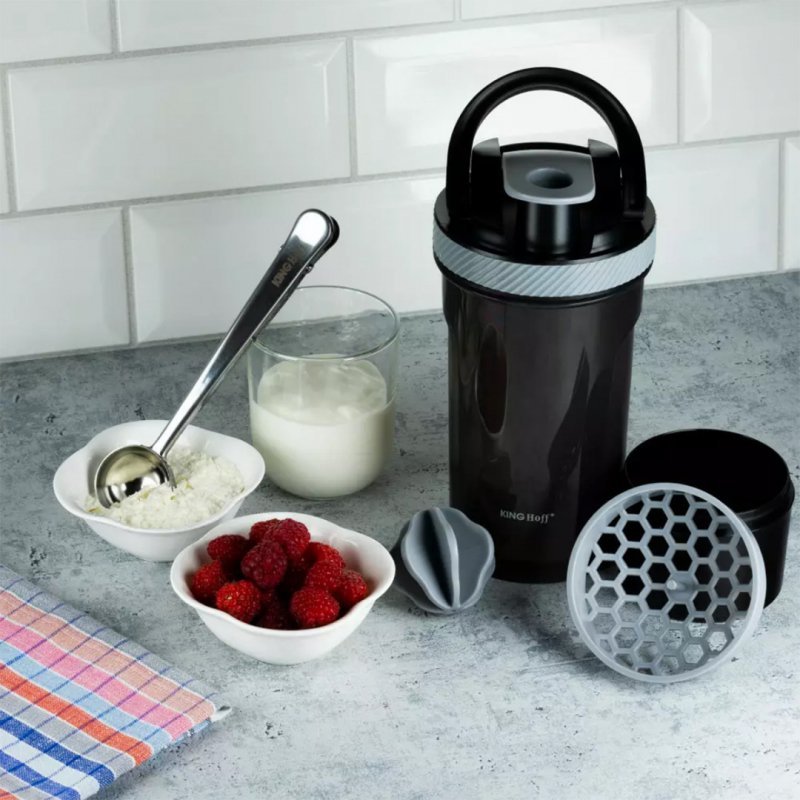 Kinghoff KH-1359 Shaker per proteine da 720 ml per frullati e integratori