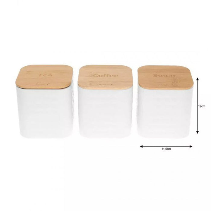 Klausberg KB-7483 Set portapane in acciaio con tagliere in bambù