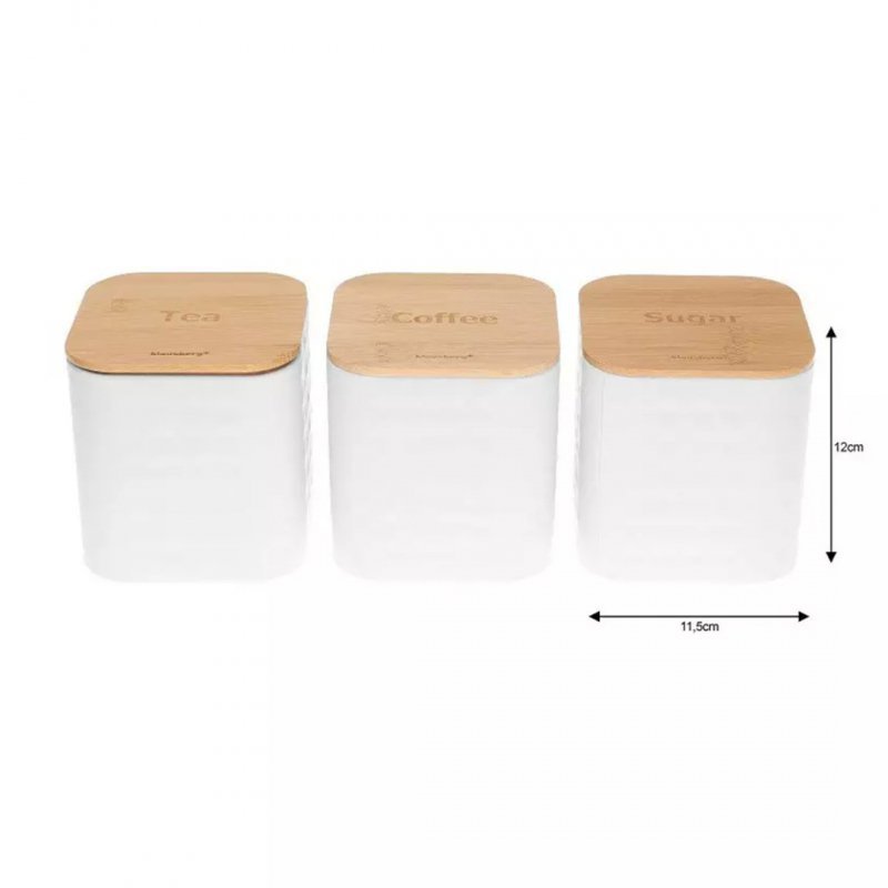 Klausberg KB-7483 Set portapane in acciaio con tagliere in bambù