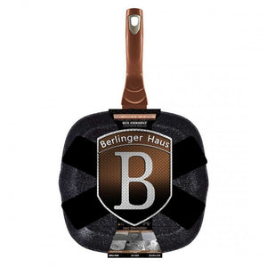 Berlinger Haus BH-1889 Padella per griglia in granito - Pentolame antiaderente 28 cm