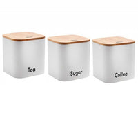 Set di contenitori da cucina Kinghoff KH-1526 con coperchi in bambù per una conservazione ermetica