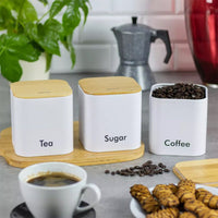 Set di contenitori da cucina Kinghoff KH-1526 con coperchi in bambù per una conservazione ermetica