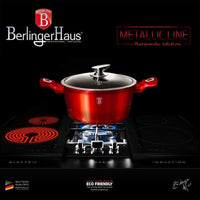 Berlinger Haus BH-6192 Pentola rivestita in granito bordeaux da 30 cm