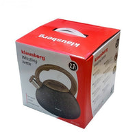 Bollitore a fischio Klausberg KB-7250 con finitura in legno di granito da 2,7 l