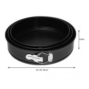 Set di 3 stampi da forno rotondi antiaderenti Kinghoff KH-4200