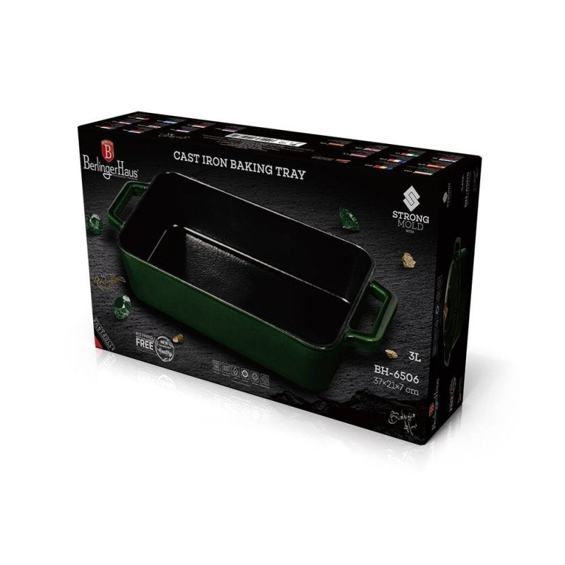 Berlinger haus BH-6506 Teglia per arrosti in ghisa con rivestimento in ceramica