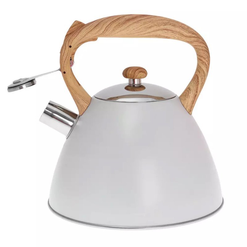 Klausberg KB-7264 Bollitore a fischio in acciaio inossidabile da 3 litri per tutti i fornelli