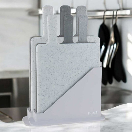 Set tagliere Husla 73930 con supporto - Antibatterico e lavabile in lavastoviglie