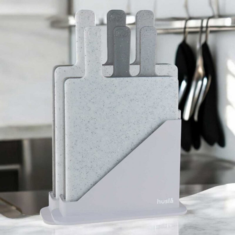 Set tagliere Husla 73930 con supporto - Antibatterico e lavabile in lavastoviglie