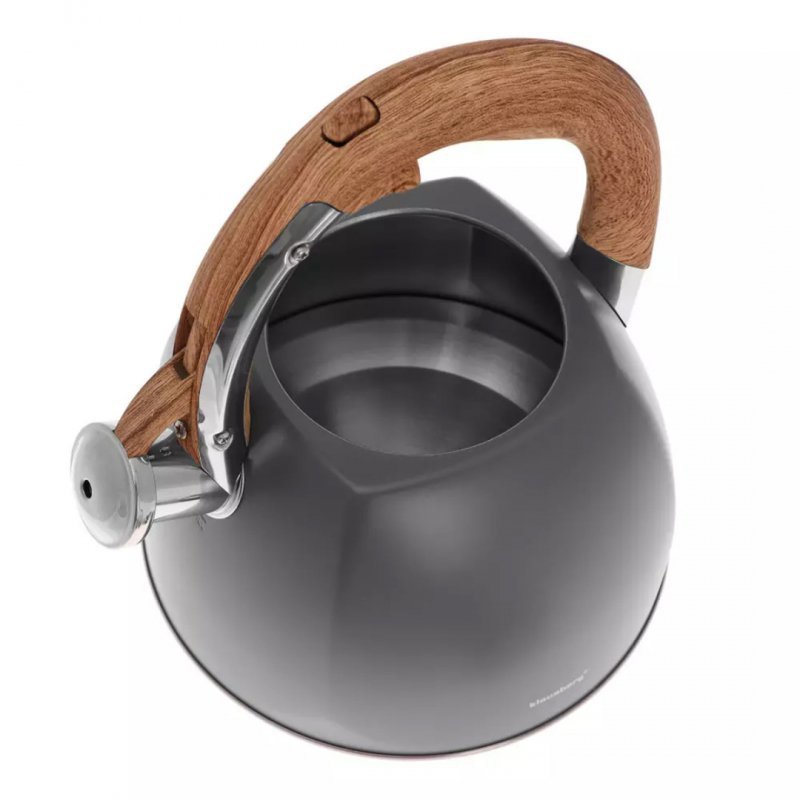 Klausberg KB-7501 Bollitore in acciaio inox con fischio da 3 litri per tutti i fornelli