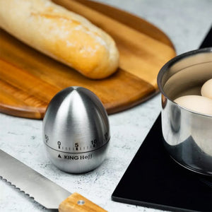 Timer da cucina meccanico in acciaio inossidabile Kinghoff KH-3131 da 60 minuti