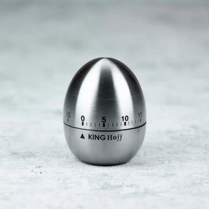 Timer da cucina meccanico in acciaio inossidabile Kinghoff KH-3131 da 60 minuti