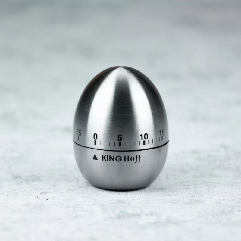 Timer da cucina meccanico in acciaio inossidabile Kinghoff KH-3131 da 60 minuti