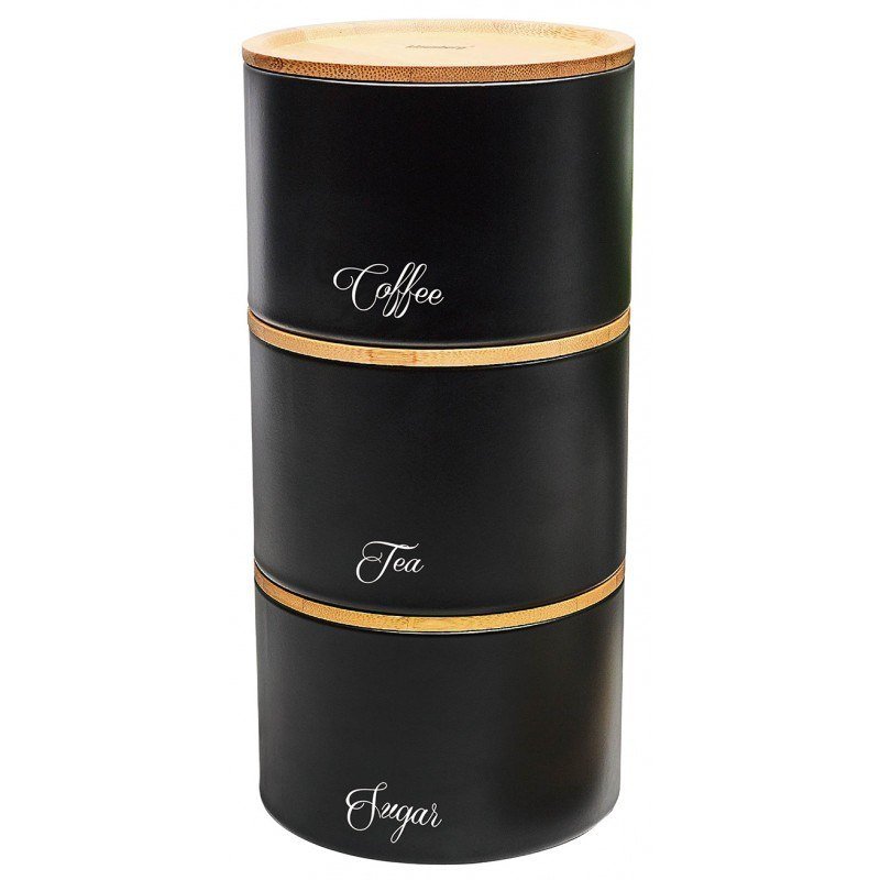 Klausberg KB-7506 Set di contenitori da cucina ermetici con coperchi in bambù