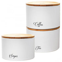 Klausberg KB-7507 Set di contenitori da cucina ermetici con coperchi in bambù