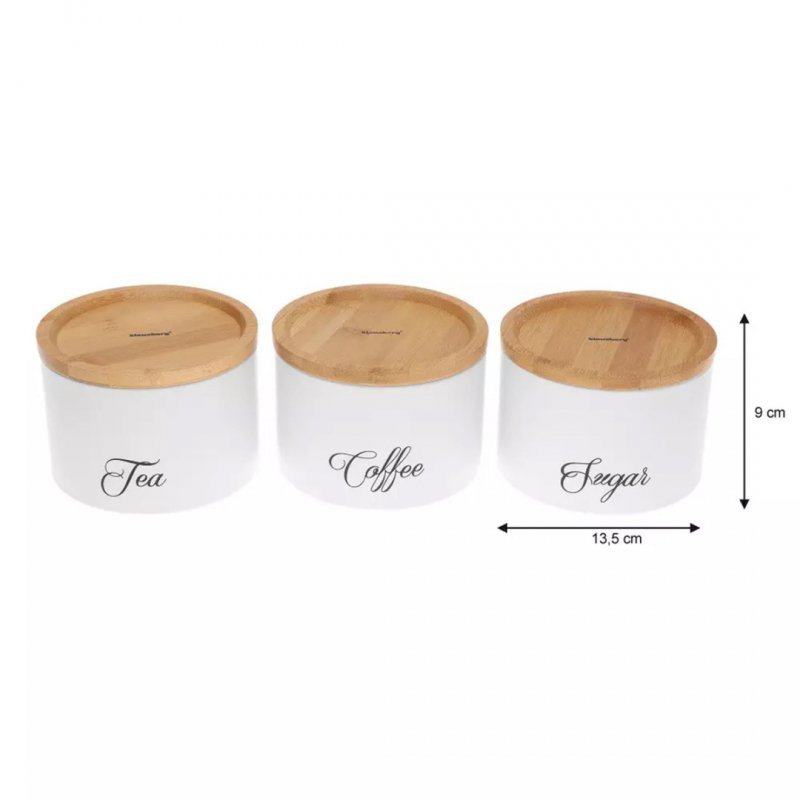 Klausberg KB-7507 Set di contenitori da cucina ermetici con coperchi in bambù