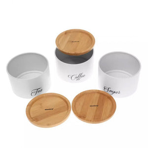 Klausberg KB-7507 Set di contenitori da cucina ermetici con coperchi in bambù