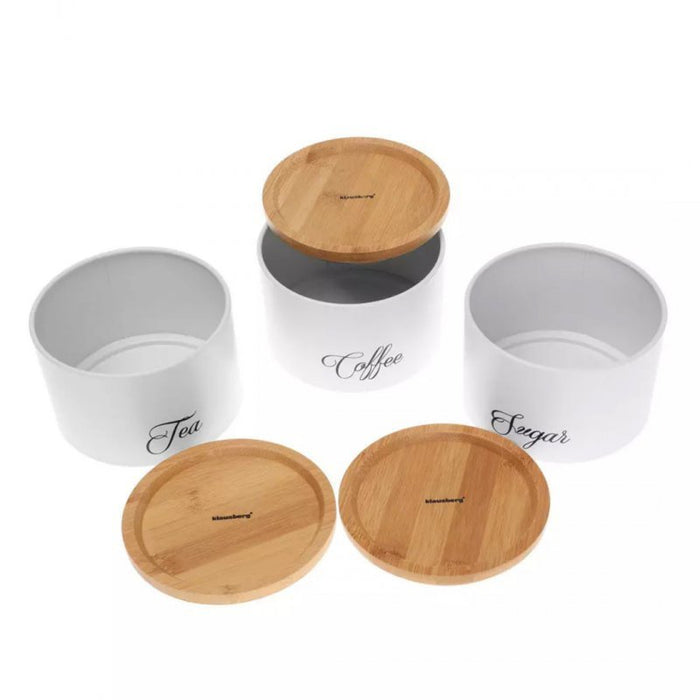 Klausberg KB-7507 Set di contenitori da cucina ermetici con coperchi in bambù