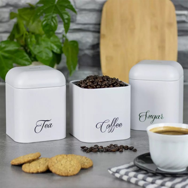Klausberg KB-7505 Set di contenitori da cucina in metallo ermetici