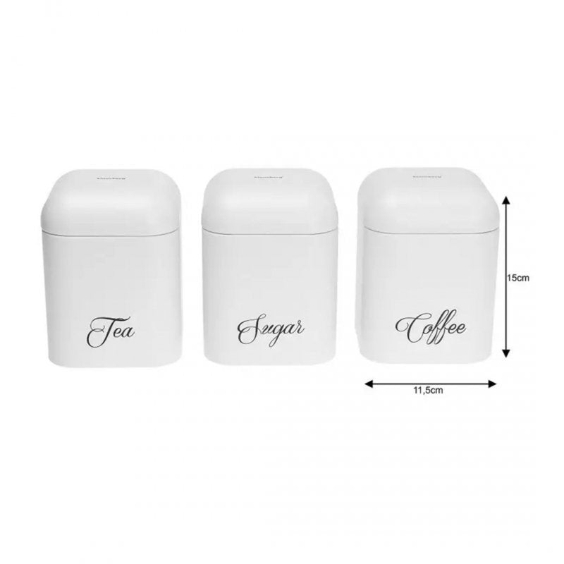 Klausberg KB-7505 Set di contenitori da cucina in metallo ermetici