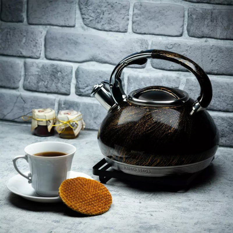 Bollitore a fischio in acciaio inossidabile Kinghoff KH-1067 da 3,0 l