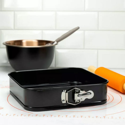 Kinghoff KH-1539 Teglia quadrata per torta con lato staccabile antiaderente