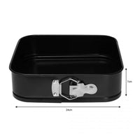 Kinghoff KH-1539 Teglia quadrata per torta con lato staccabile antiaderente