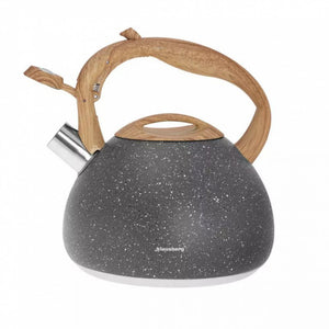 Klausberg KB-7509 Bollitore con fischietto, teiera in acciaio inossidabile da 2,8 l