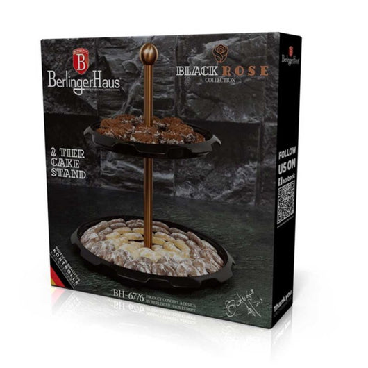 Berlinger haus BH-6776 Alzata per dolci a due piani per snack e dessert