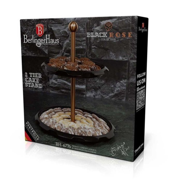Berlinger haus BH-6776 Alzata per dolci a due piani per snack e dessert