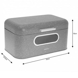 Kinghoff KH-1080 Elegante portapane in marmo grigio