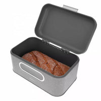 Kinghoff KH-1080 Elegante portapane in marmo grigio