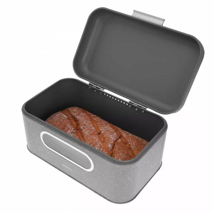 Kinghoff KH-1080 Elegante portapane in marmo grigio