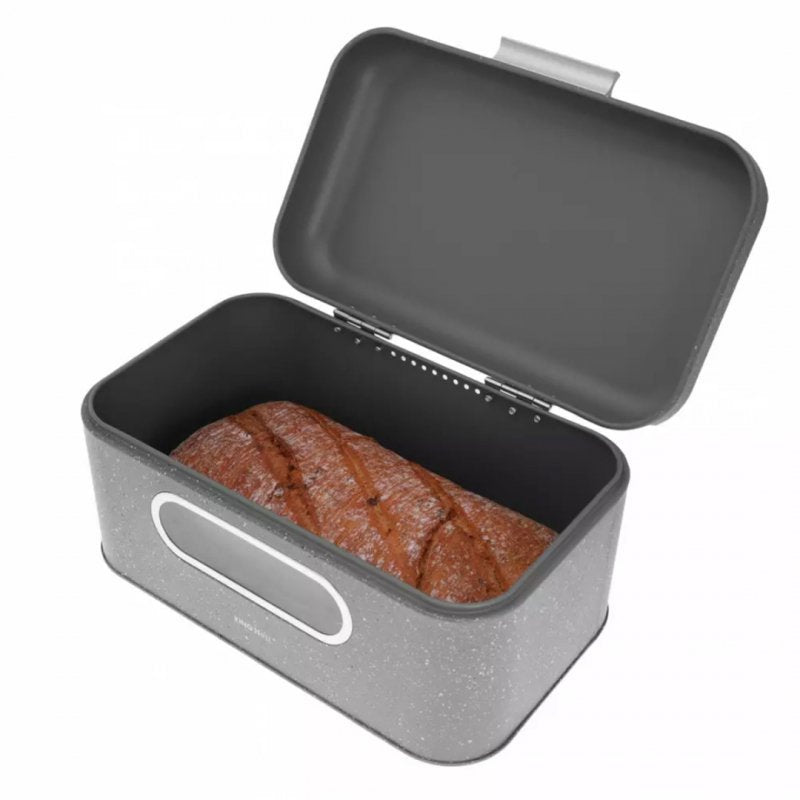 Kinghoff KH-1080 Elegante portapane in marmo grigio