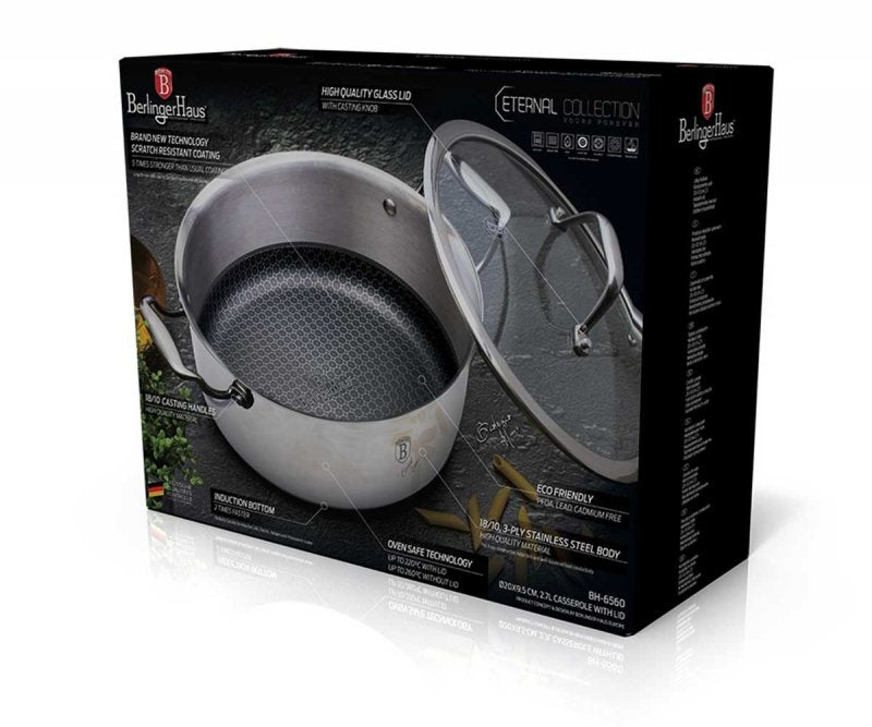 Berlinger Haus BH-7444 Eternal Pentola antiaderente in acciaio inox da 20 cm