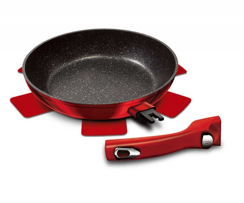 Berlinger haus BH-1946 Padella rivestita in granito 28 cm Borgogna
