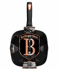 Berlinger haus BH-1953 Padella per griglia rivestita in granito da 28 cm con manico staccabile