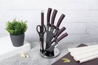Berlinger haus BH-2560 Set di coltelli da cucina viola da 8 pezzi con supporto