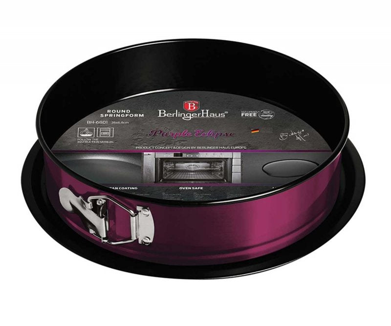 Berlinger haus BH-6801 Teglia rotonda antiaderente per torta - Collezione Purple Eclipse