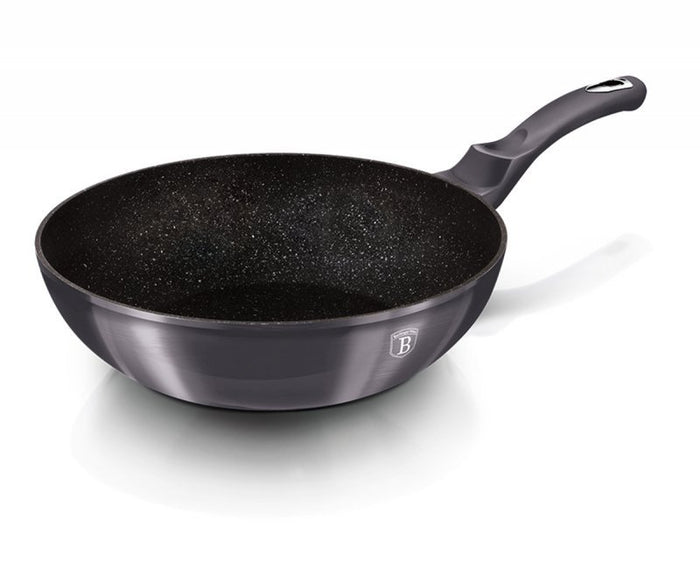 Berlinger Haus BH-6900 Wok in granito da 28 cm, pentolame antiaderente