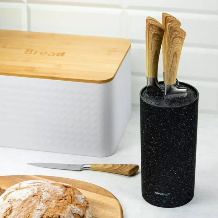 Kinghoff CEPPO COLTELLI CON RIVESTIMENTO IN MARMO KH-1091 Elegante portacoltelli